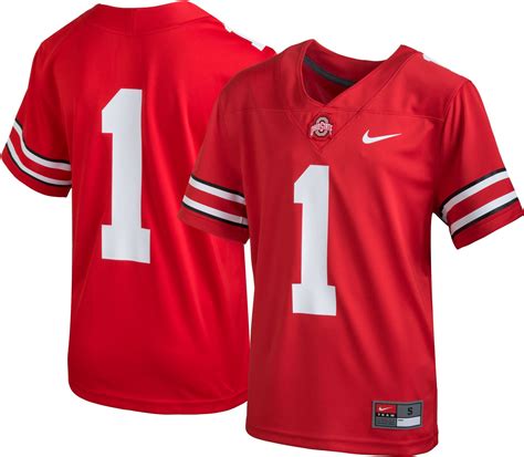 nike youth ohio state buckeyes 15 scarlet replica football jersey|osu buckeyes youth jersey.